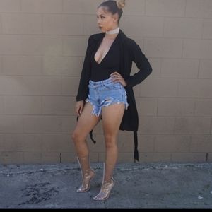 Transparent Clear High Heels Boots